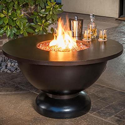 Amber 1/2 Tempered Fire Pit Glass Stones Decorative Fireplace