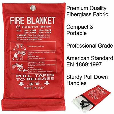 Prepared Emergency Fire Blanket Fiberglass Blanket Retardant Blankets Hot  Sale