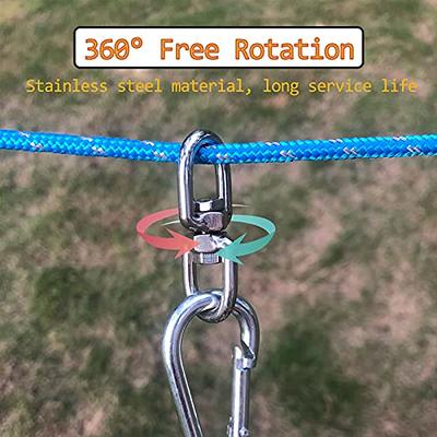 Dog Rope Toy with a Big Spring Pole, Strong Retractable Outdoor