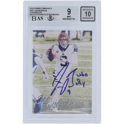 Jalen Hurts Philadelphia Eagles Autographed 2020 Panini Prizm #343 Beckett Fanatics Witnessed Authenticated 9.5/10 Rookie Card - 9.5,9,9.5,9.5