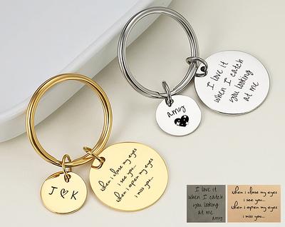 Actual Handwriting Keyring