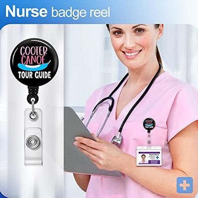 Plifal Badge Reel Holder Retractable with ID Clip for Nurse Name Tag Card  Funny Unique Nursing Doctor Medical Work Office Alligator Clip(Canoe Tour  Guide) - Yahoo Shopping