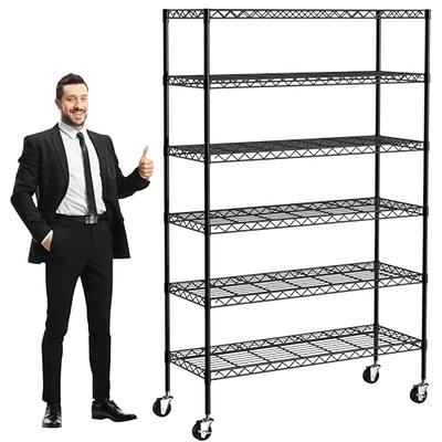 REIBII 73H Wire Shelving Rack 1780 Lbs, Metal Shelving for Pantry