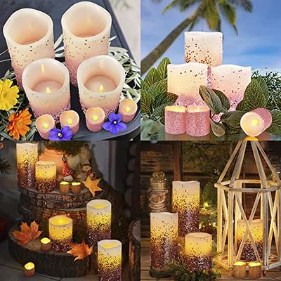 7.5 Wide by 6, 8 & 10 Inches Flameless Led Heart Candles