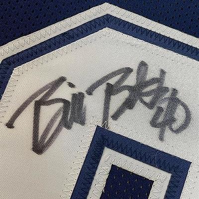 Autographed/Signed Bill Bates Dallas Dark Blue Football Jersey PSA/DNA COA