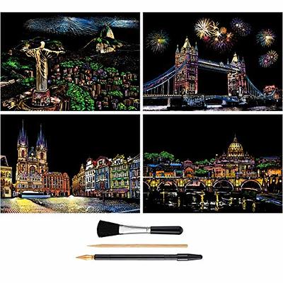 Scrapbook Kit - Artistic Scenery and Architecture Oil Painting Journal Stationery Gift Set