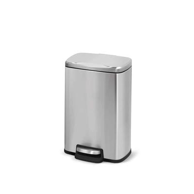 Innovaze 13 Gallon / 50-Liter Stainless Steel Oval Kitchen Motion Sensor Trash Can