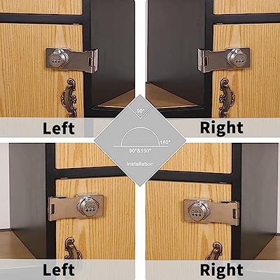 TBWHL Password Cabinet Locks 2PCS with Screws and Viscose, Keyless  Combination Lock Rotary Hasp Lock Slide Latch Lock for Cabinet Drawer  Refrigerator - Yahoo Shopping