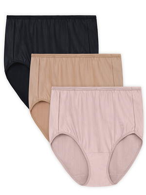 Vanity Fair Radiant Womens String Bikini Underwear Panties 3-Pair Nylon  (A), 3XL
