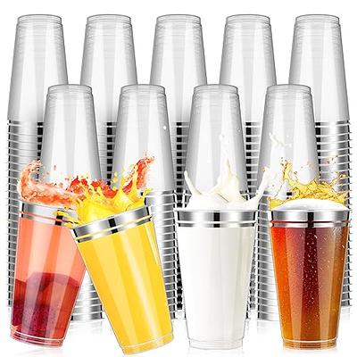 Exquisite Purple Heavy Duty Disposable Plastic Cups, Bulk Party