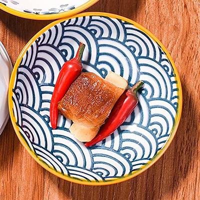 Japanese Sushi Set Porcelain Sushi Plates Soy Sauce Dipping Bowls