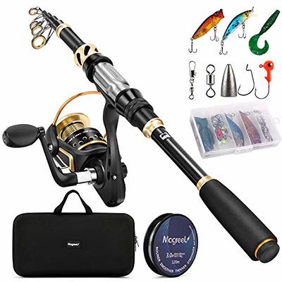 Calamus T1 Telescopic Fishing Rod and Reel Combo, Fishing Gear Set with Fishing  Line, Fishing Lures Kit& Accessories and Carrier Bag for Saltwater  Freshwater-Spinning 7'0''- Moderate Fast-Medium Heavy - Yahoo Shopping