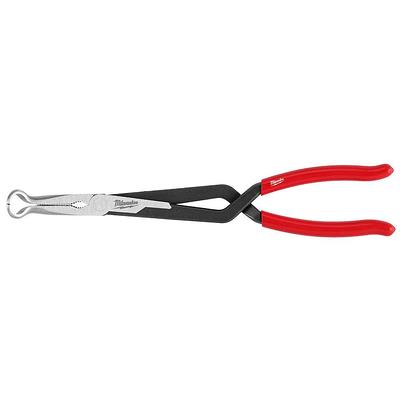 Milwaukee 9 in. High-Leverage Linesman Pliers with 8 in. Dipped Grip Long Nose Pliers (2-Piece)