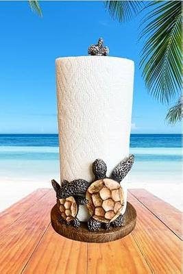 Sea Turtle Love Decorative Paper Towel Holder - Nautical Ocean