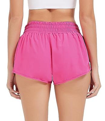 Dresime Running Shorts for Women hot Pink Medium 