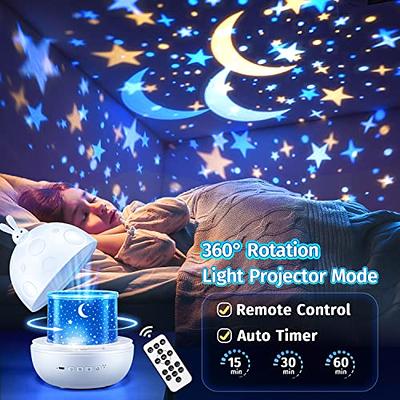 One Fire Night Lights for Kids Room, Bluetooth Music Star Kids Night Light  Pojector for Bedroom,Timer Moon Projector Night Light for Kids Baby