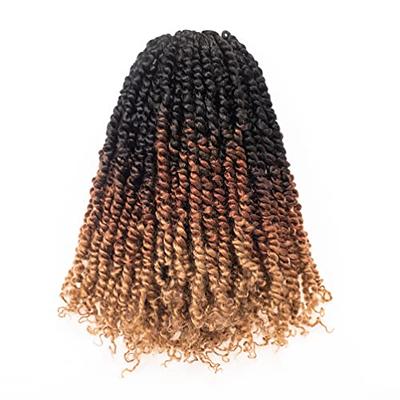 ToyoTress Tiana Passion Twist Hair - 20 Inch 8 Packs Pre-twisted Crochet  Braids Ombre Brown, Long Pre-looped Synthetic Braiding Hair Extensions (20  Inch, OT30-8P) - Yahoo Shopping
