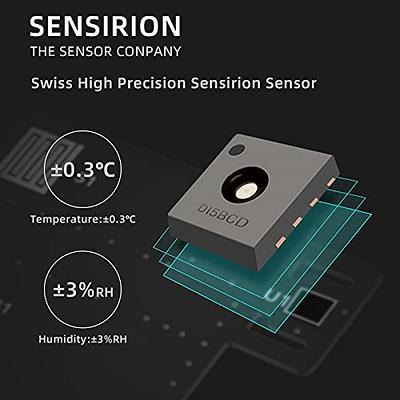 Electronic Thermo-Hygrometer with Face Icon LCD Digital Display Temperature  Humidity Monitor Built-in 2032 Button Battery