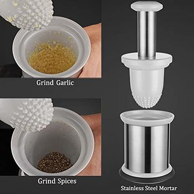 Polished Granite Mortar and Pestle Set, Stone Grinder Bowl for Grinding  Herbs Spices, Making Guacamo, Salsa, Pepper and Nuts Crusher