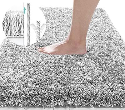 1 pcs Plush Chenille Bathroom Rug: Extra Soft Shaggy Bath Mat - Non-Slip,  Water Absorbent, Thick & Durable - Machine Washable - 24x17 Inches
