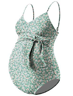 Chama Women's Plus Size Tankini Bathing Suits Flowy Babydoll