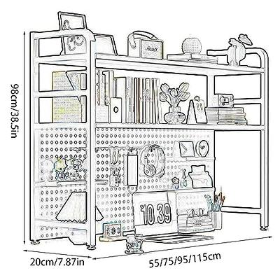 2-Tier Desktop Bookshelf For Computer Desk, Wood And Metal Desk Shelf ,  Adjustable Desk Bookcase, Open Countertop Storage Display Shelf,  Freestanding Small Organizer Rack ( Color : White , Size : 95X2 - Yahoo  Shopping