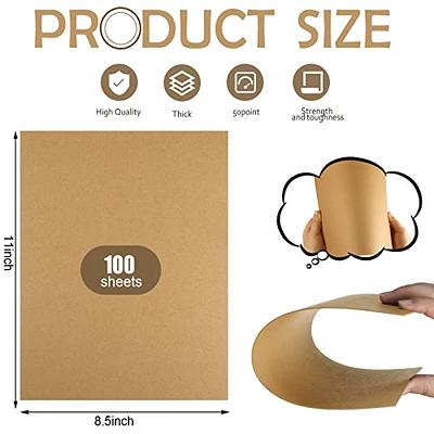 30-pt Medium Weight Kraft Chipboard Sheets 8.5 X 11 25 Pack 