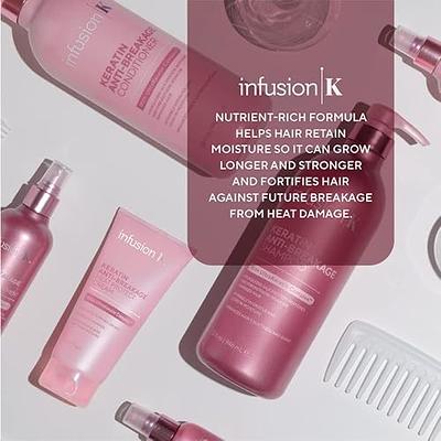 Infusion K Keratin Anti-Breakage Hair Serum with UltraKeratin Complex -  Silk Protein Eliminates Frizz & Smooths Hair, Enhances Softness & Shine, Color Safe