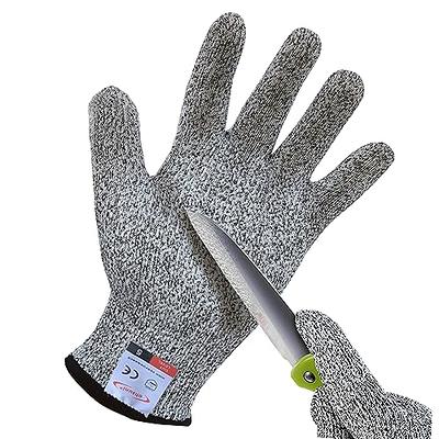 Dowellife Large Grey Protective Gloves with Cut Resistance
