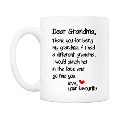 Grandma Coffee Mugs Birthday Gift for Grandparents Funny Grandma