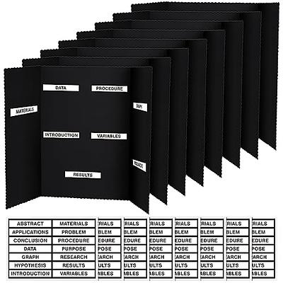 Crtiin 8 Pcs Trifold Poster Board Presentation Board 8 Sheets Self