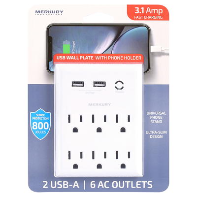 Black Multi 3-Port USB AC Wall Charger Home Plug 3.1A Universal for Cell  Phones