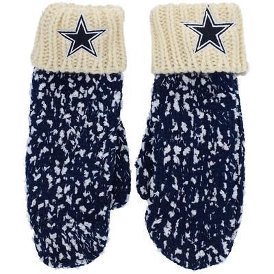 Youth Cream/Navy Dallas Cowboys Bone Cuffed Knit Hat