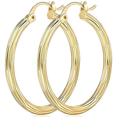  Apsvo Extra Large Drop Earring, Oversized Chunky Gold