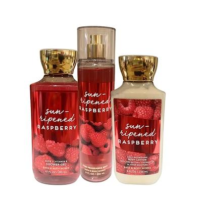 Bath and Body Works Sun Ripened Raspberry Fragrance Mist & Body Cream Set