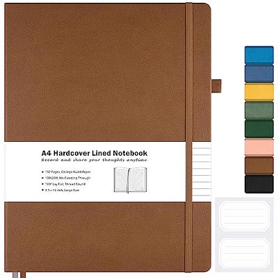 HIUKOOKA Lined Notebook Journal,320 Pages B5 Softcover Large Notebook for  Work, 100gsm Thick Paper Leather Journal for Writing Office School  Business,With Inner Pocket,7.6'' X 10'' - GrayBlue - Yahoo Shopping