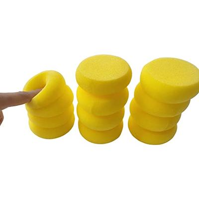 Paint Sponges for Painting, 20pcs Assorted Size Round Painting Sponge,  Yellow