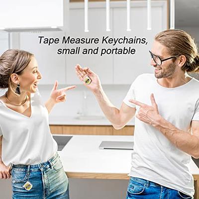 1m/3ft Retractable Tape Measure Mini Keychain Metric/Inch Measuring Tape  Portable Tape Ruler with Stable Slide Lock for Body Measuring, Kids