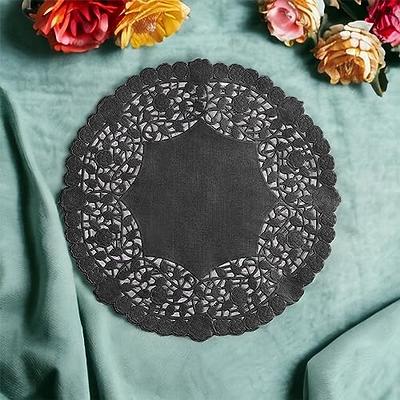 The Baker Celebrations Black Paper Lace Doilies - Pack of 30