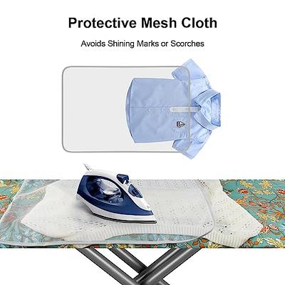 Ironing Cloth, Portable Ironing Mat with Silicone Pad, and Pressing Mesh  Ironing Cloth, Heat Resistant Ironing