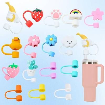 10pcs Reusable Butterfly-shaped Straw Topper, Cup Straw Cover, Portable &  Cute Dustproof Lid