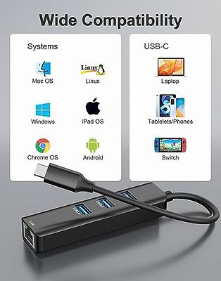 USB C Hub, ABLEWE USB C to HDMI Multiport Adapter, Thunderbolt 3 to HDMI Hub  with 4K HDMI, 3*USB 3.0 and 100W PD Charging Adapter for MacBook Pro/Air  2020, iPad Pro/Chromebook/Pixelbook/XPS/Surface