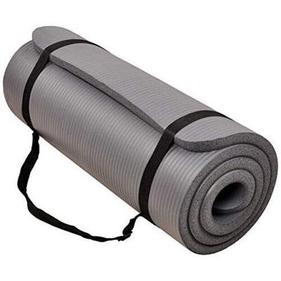 Yoga Mat W/ Yoga Pose Wall Chart - Grey 3.5mm, 24 X 68