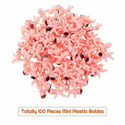 100Pcs Little Mini Babies Decor Cake Plastic Dolls Tiny Baby