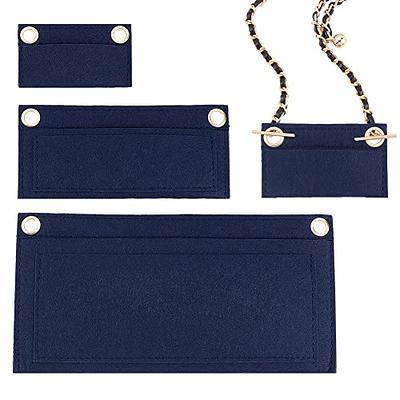 WADORN 1 Set Purse Organizer Insert Conversion Kit with Gold Chain