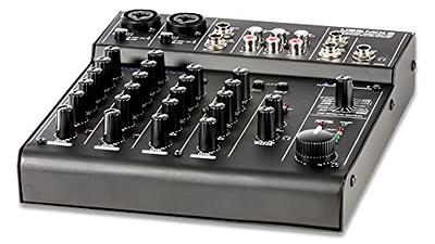 Audio2000'S AMX7342 Six-Channel Audio Mixer with USB Interface and