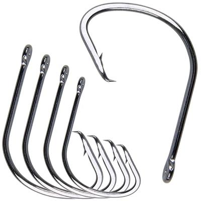 Circle Hooks Saltwater Fishing Hooks, 100pcs Offset Octopus Circle Hooks  Catfish Bass Fishing Hooks Size 10-10/0 2X Strong High Carbon Steel Live  Bait