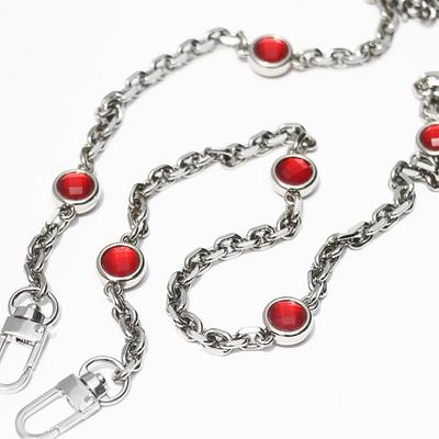 7mm Silver Purse Chain Strap, Metal Links Shoulder Handbag Bag Charms,  Wallet Handle Replacement, Bling Red Crystals Crossbody Strap - Yahoo  Shopping