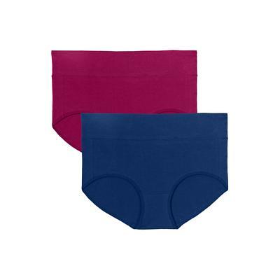Plus Size Women's Cotton 3-Pack Color Block Full-Cut Brief by Comfort  Choice in Pretty Orchid Assorted (Size 12) Underwear - Yahoo Shopping
