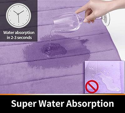 Yimobra Memory Foam Bath Mat Set, Non Slip Super Water Absorption Soft  Bathroom